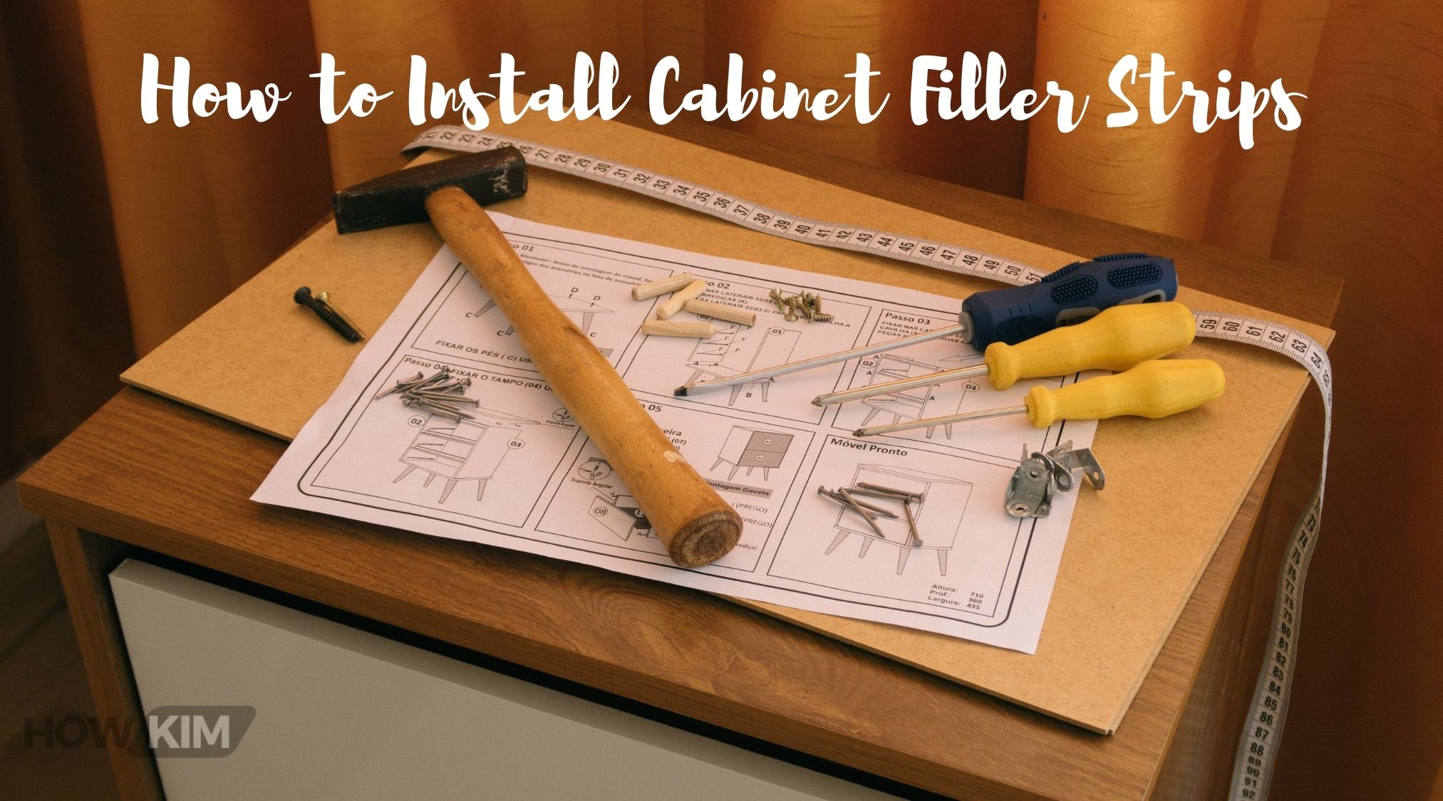 How to Install Cabinet Filler Strips